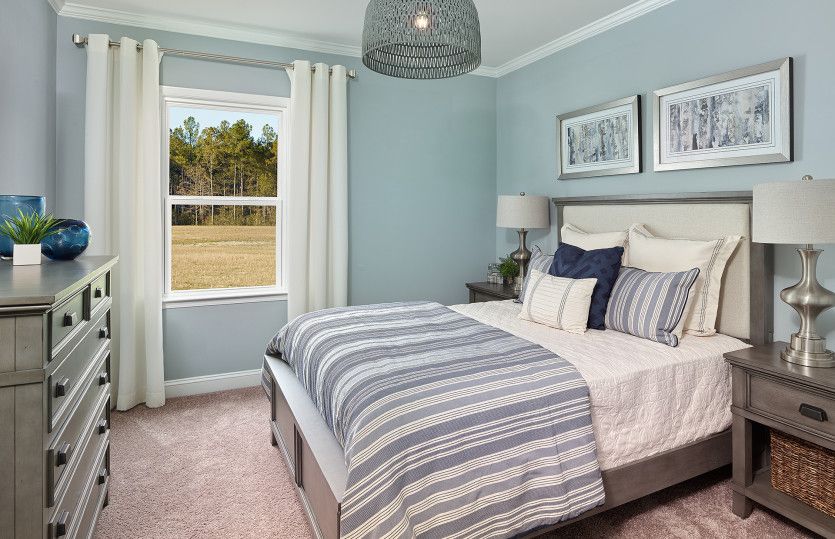 Secondary bedroom with space to relax