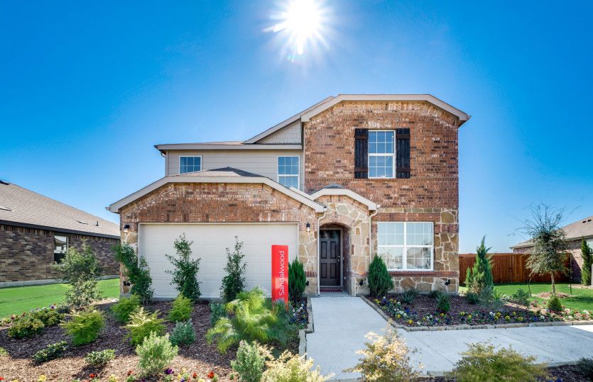 The Sandalwood, a two-story home with 2-car garage