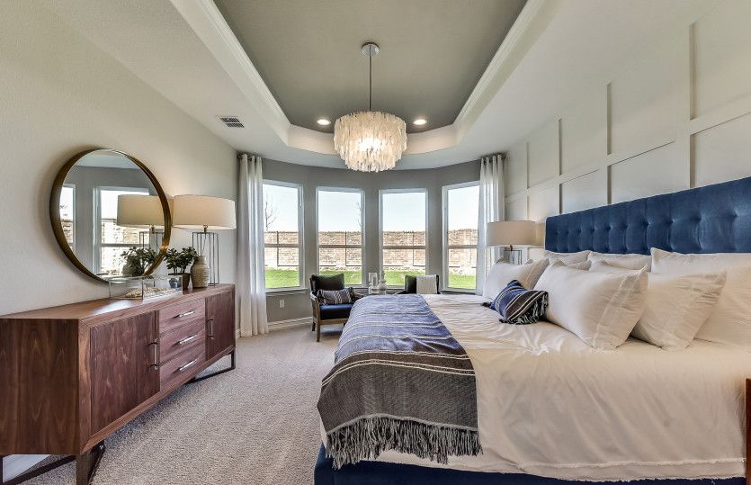 Owner's suite with optional bay window, complete with private bath