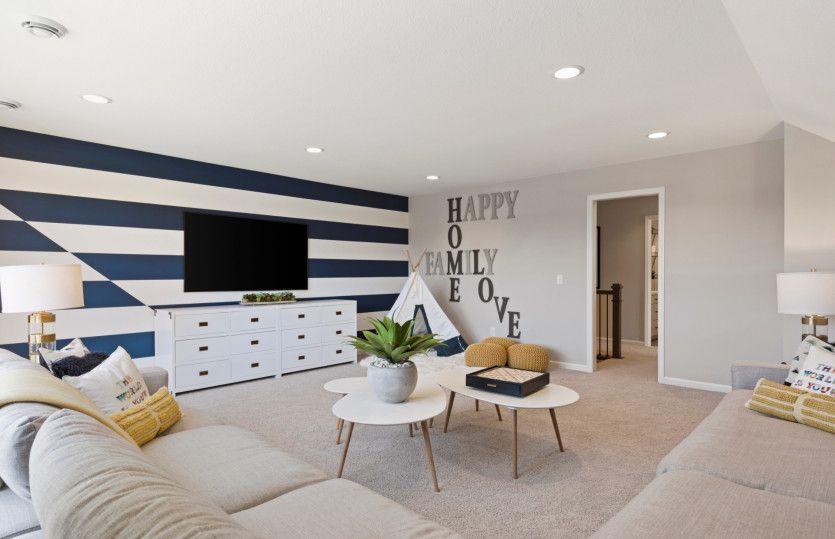 Upper level loft area