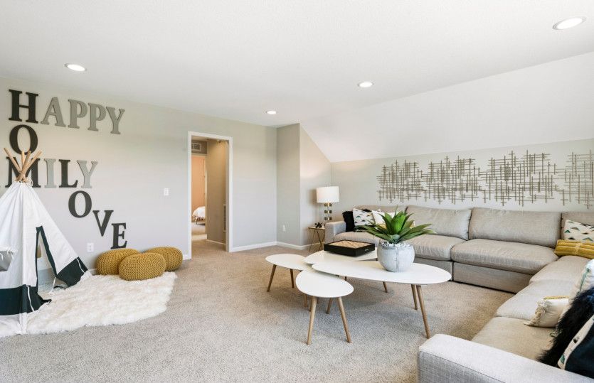Upper level loft area