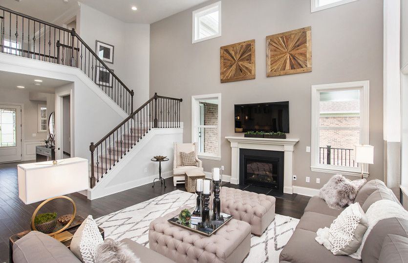 Formal Dining Room with Cozy Fireplace