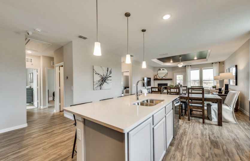 Open concept throughout main living areas*model representation