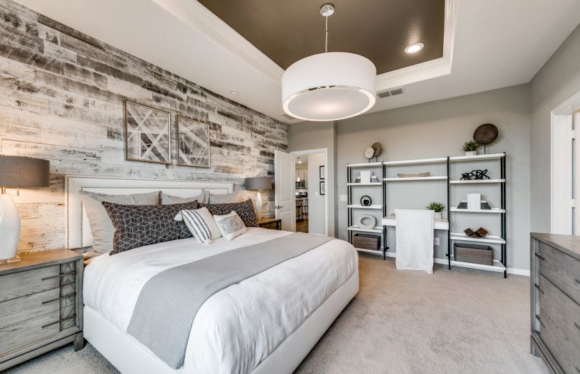 Spacious owner's suite with tray ceiling*model representation
