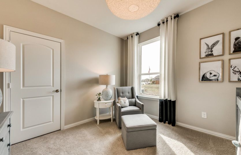 Spacious secondary bedroom *model representation