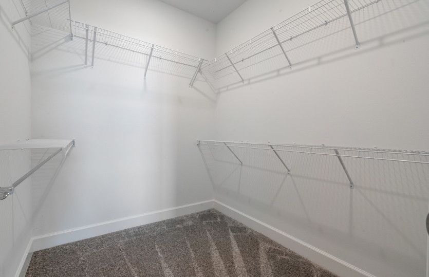 Spacious walk-in closet