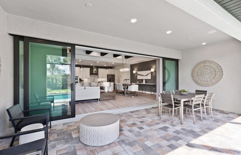 Lanai with pocket sliding glass doors