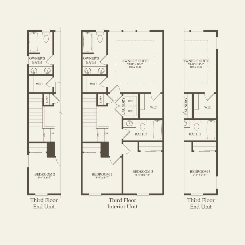 Third Floor 3 br / 3.5 ba