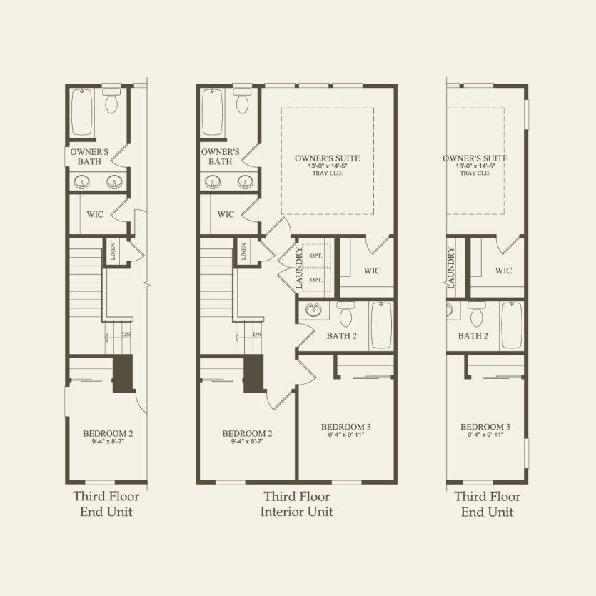 Third Floor 3 br / 3.5 ba