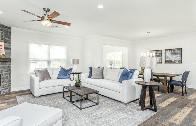 Great Room -Open First-Floor Living for Todays Lifestyle - Model Representation