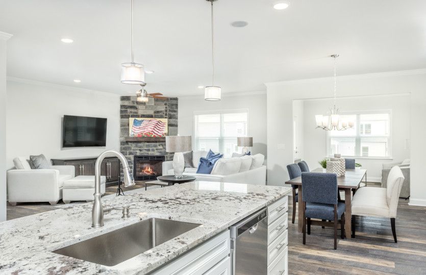 Kitchen has Views to the Dining & Gathering Areas - Model Representation