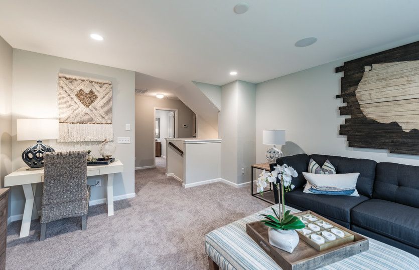 Escape to the upstairs loft for movie nights