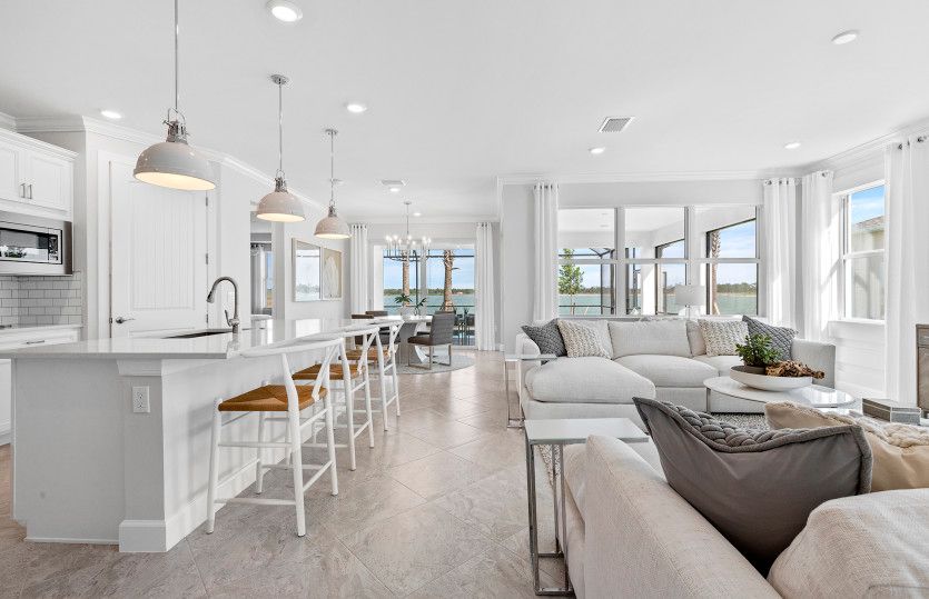 Flow through new construction layout