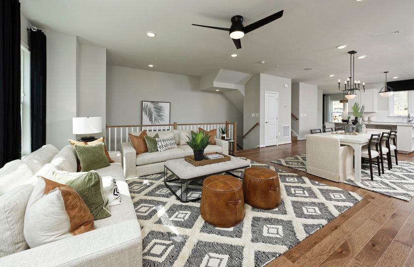 Open-concept living spaces