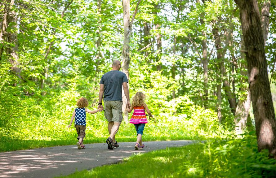Hiking and biking trails
