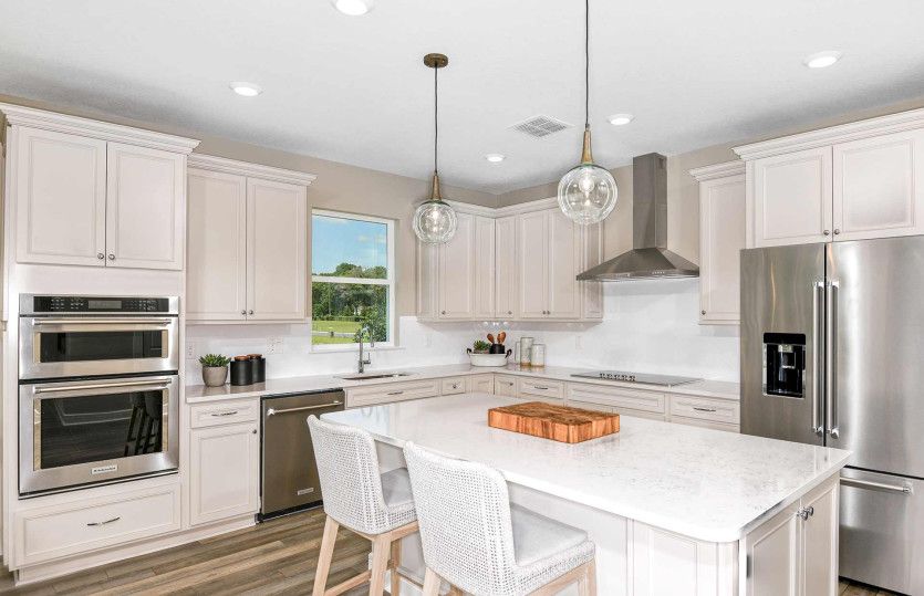 Open Kitchen with Stainless Steel Appliances
