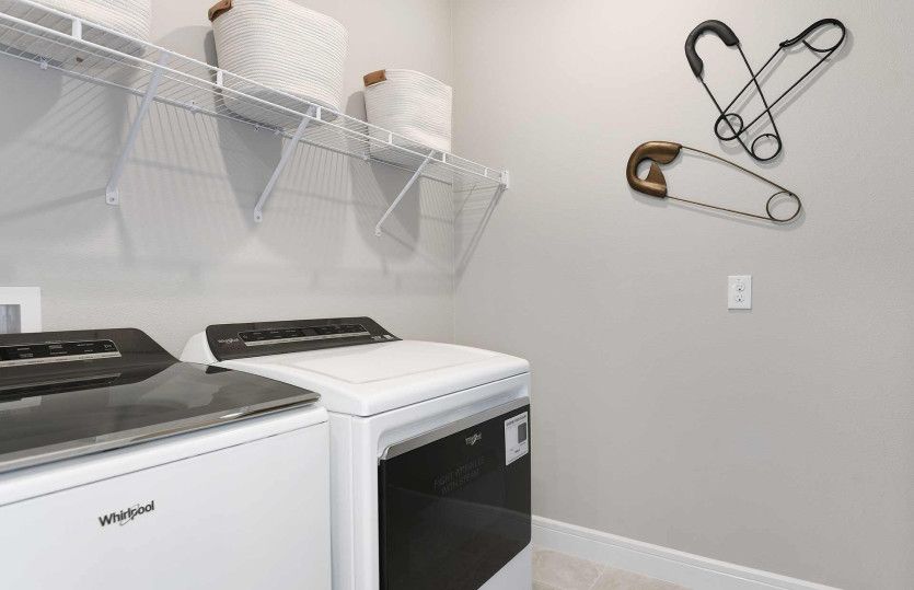 Open laundry room