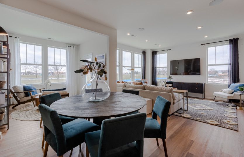 View from Dining Room, Open to Gathering Room