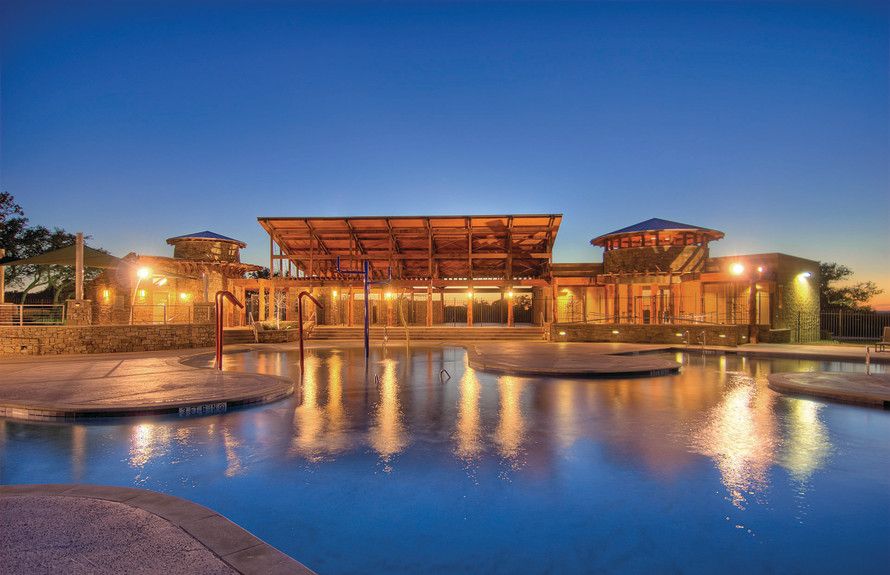 Resort-style swimming pool