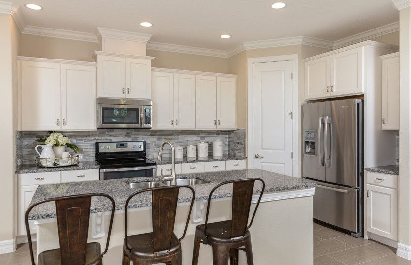 Open gourmet kitchen
