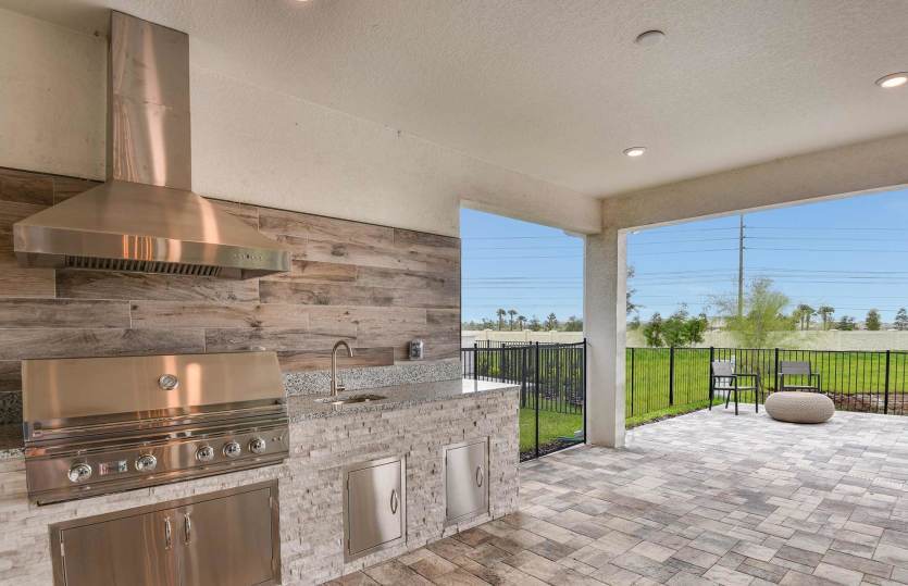 Beautiful Optional Outdoor Kitchen