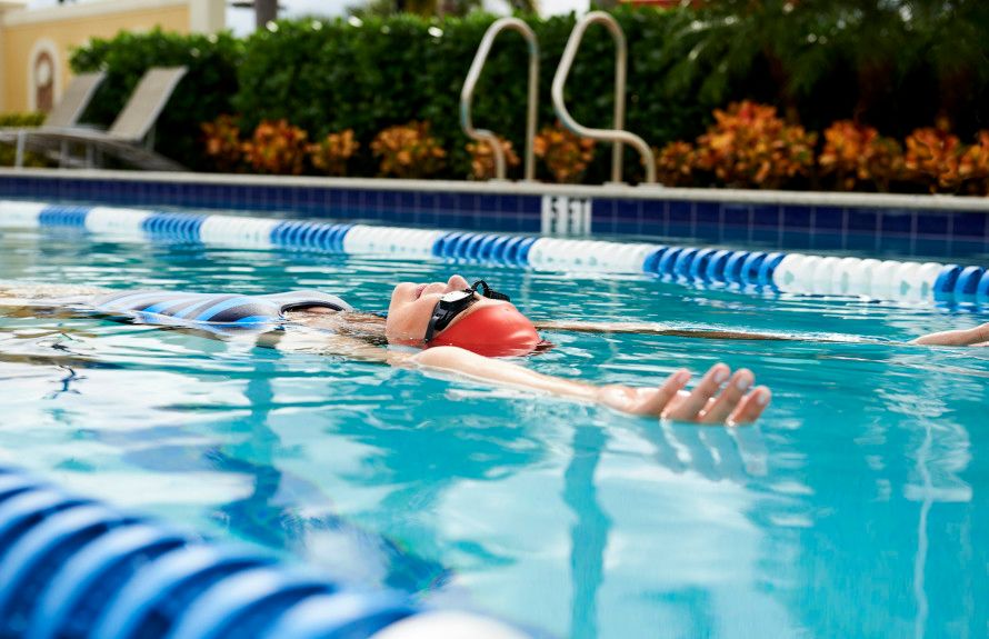 Swim Laps at the Country Club