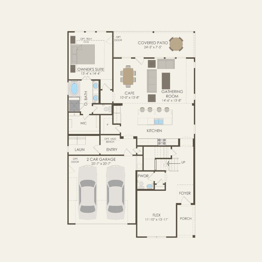 First Floor 4 br / 2 ba