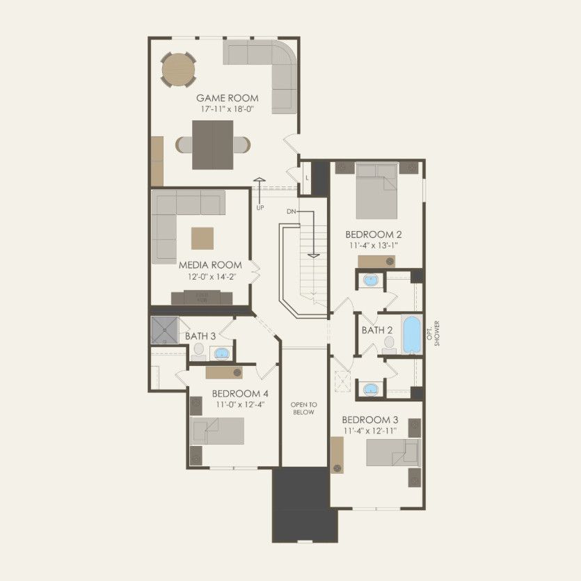 Second Floor 4 br / 3.5 ba