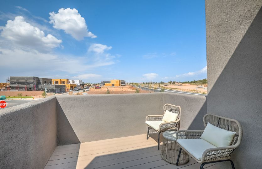 Balcony off Owner's Retreat is a great space for enjoying morning coffee or a glass of wine on warm