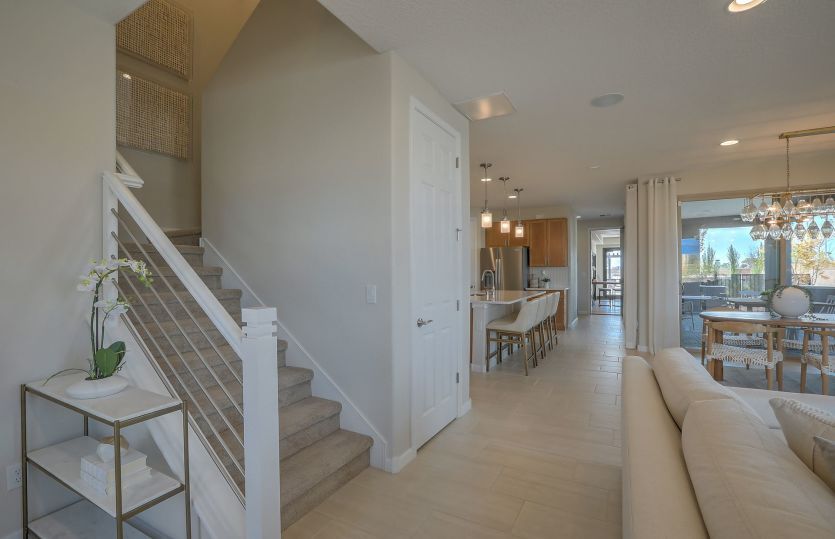 Head to the second floor of the Senita home design and find loft, plus all bedrooms and a guest bath