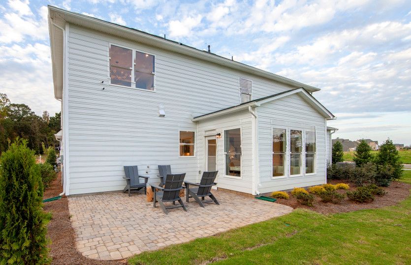 Rear Exterior with Optional Sunroom and patio