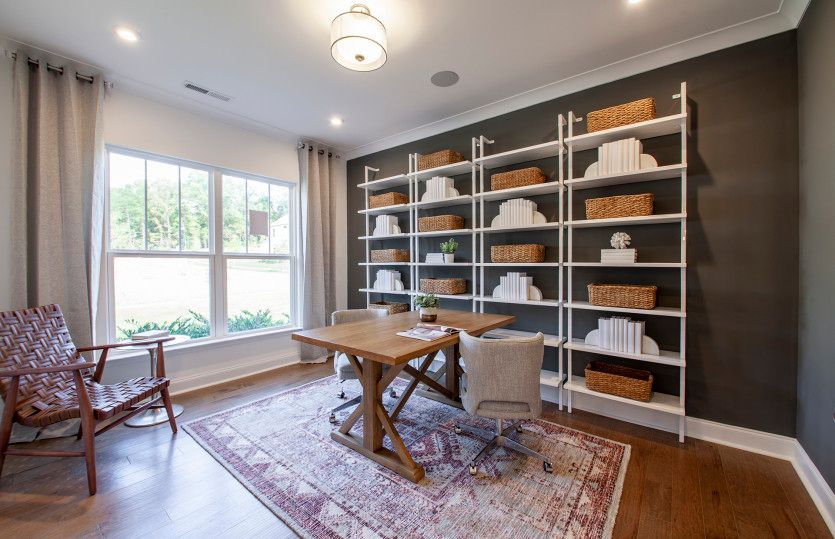 Flex Room off of Foyer with opt to convert into a Library/Office.