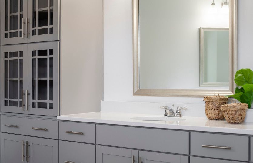 Owner's Bath Option 5 features tiled shower, soaking tub and separate vanities.