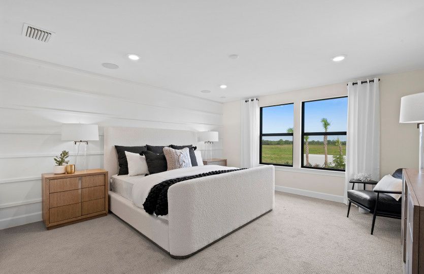 Owner's suite with large windows for great natural light