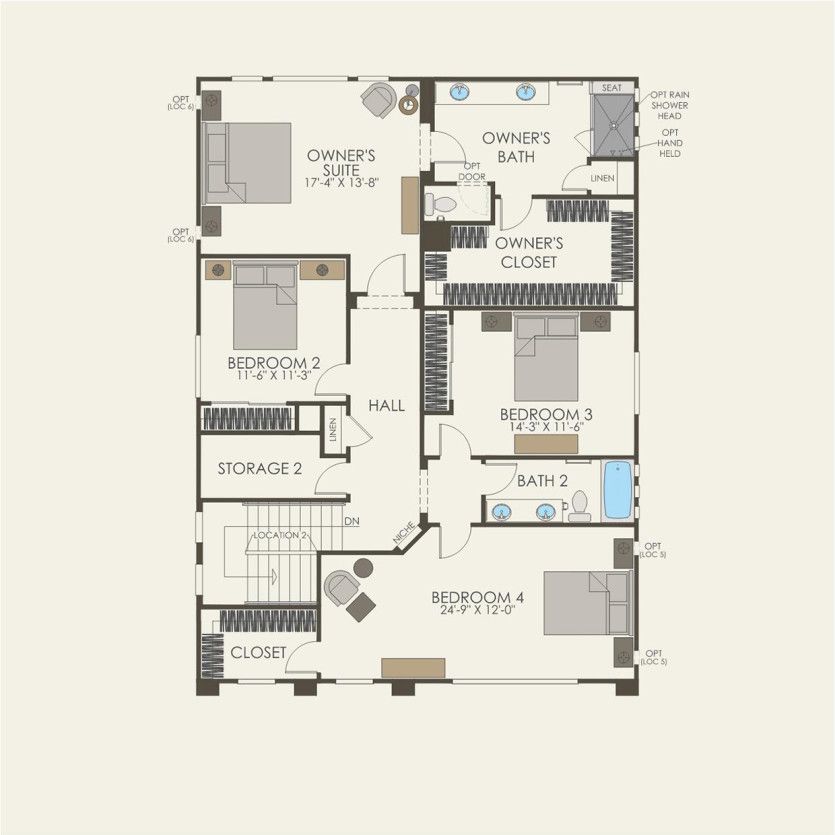 Second Floor 4 br / 2.5 ba