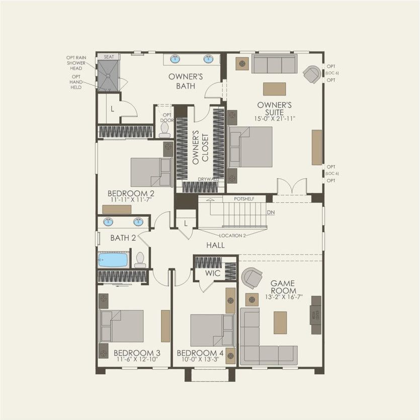 Second Floor 4 br / 2.5 ba