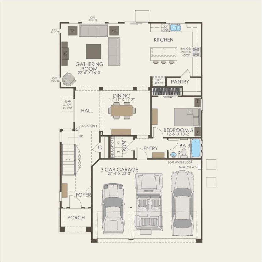 First Floor 4 br / 3 ba