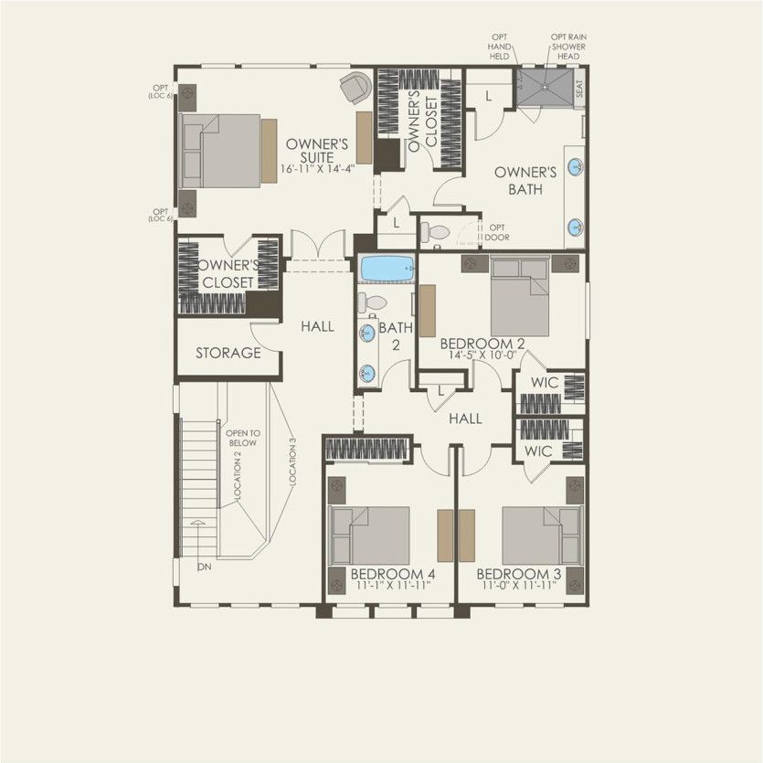 Second Floor 4 br / 3 ba