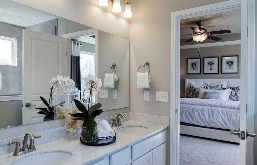 Double Bowl Vanity in Owner's Bath
