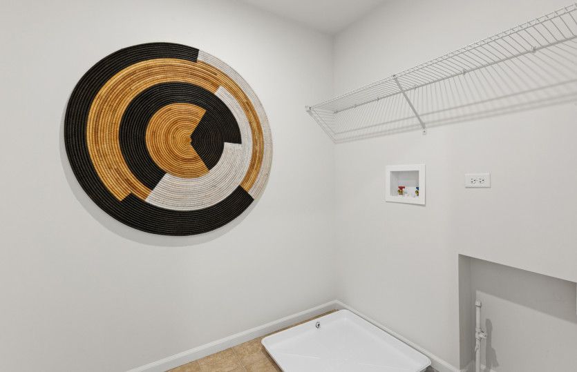 Laundry Room with Shelving