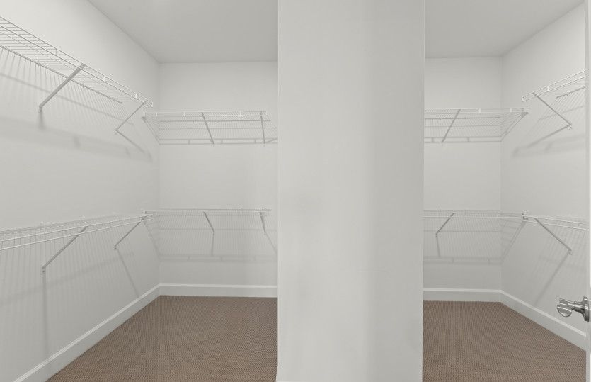 Owner's suite spacious walk-in closet