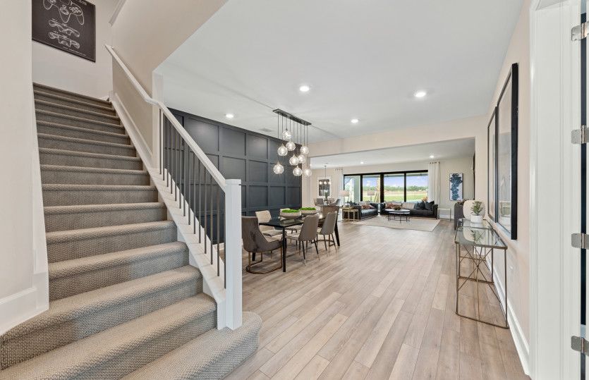 Staircase to optional upstairs loft