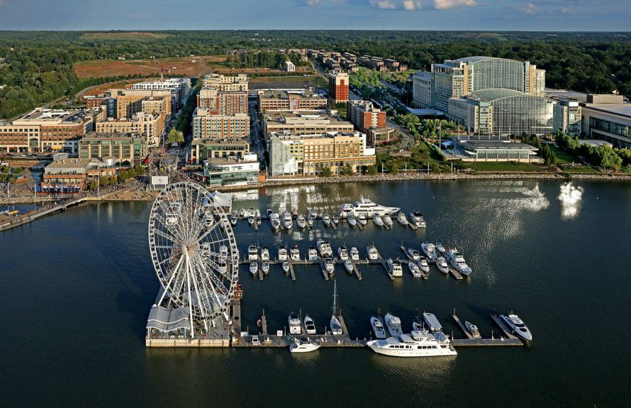 Aerial View of National Harbor