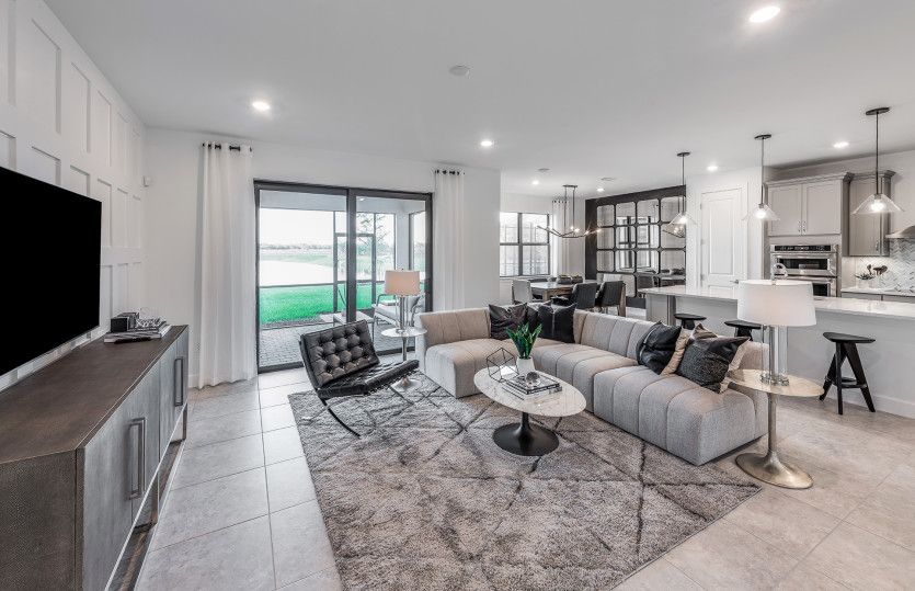 Connected, Open Living Spaces