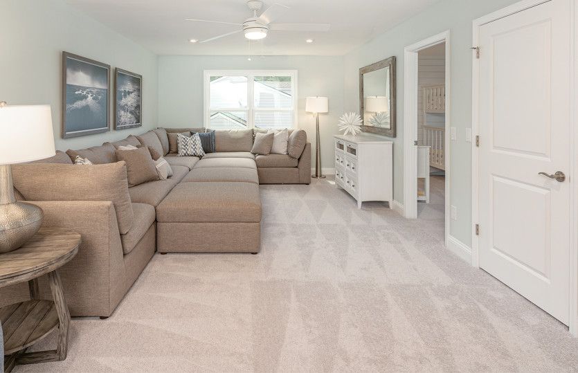 Open loft area ideal for game night or hanging out with friends