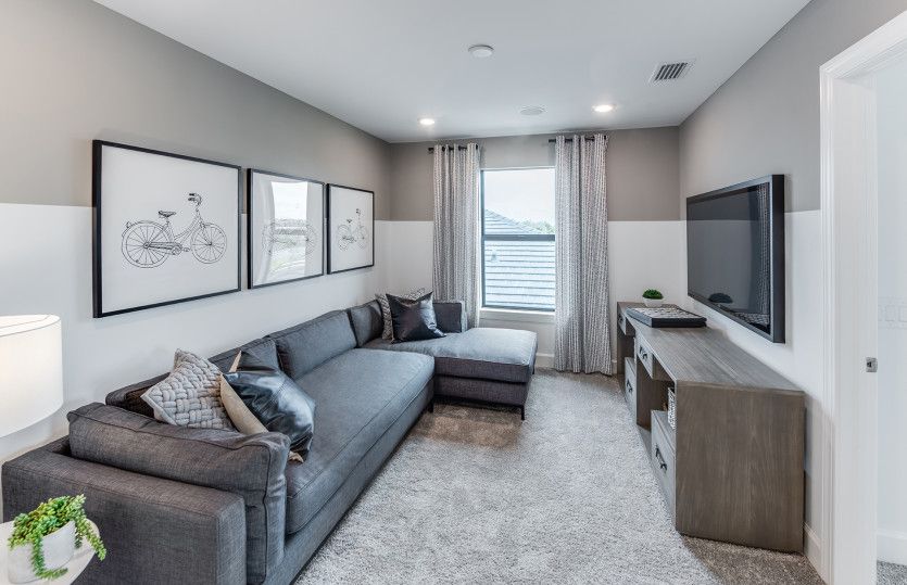 Upstairs loft - perfect for family movie night