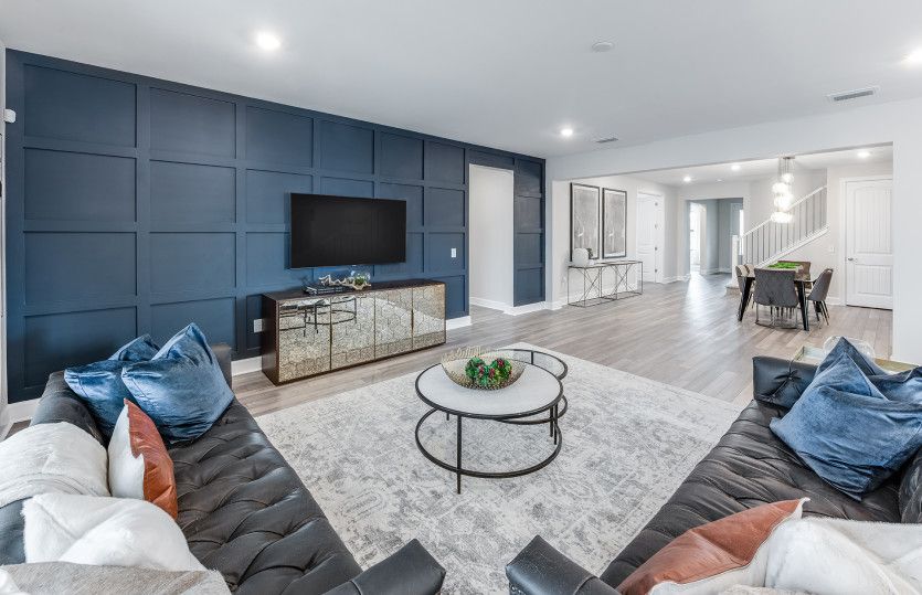 Open flow-through layout