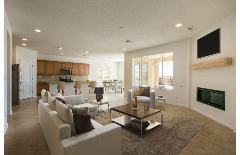 Open living spaces provide seamless transitions for everyday living.