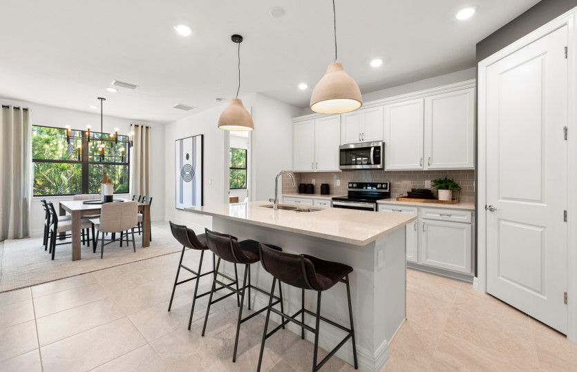 Open-concept kitchen