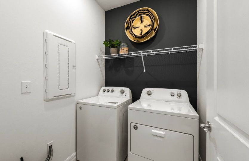 Laundry room with optional move-in ready package